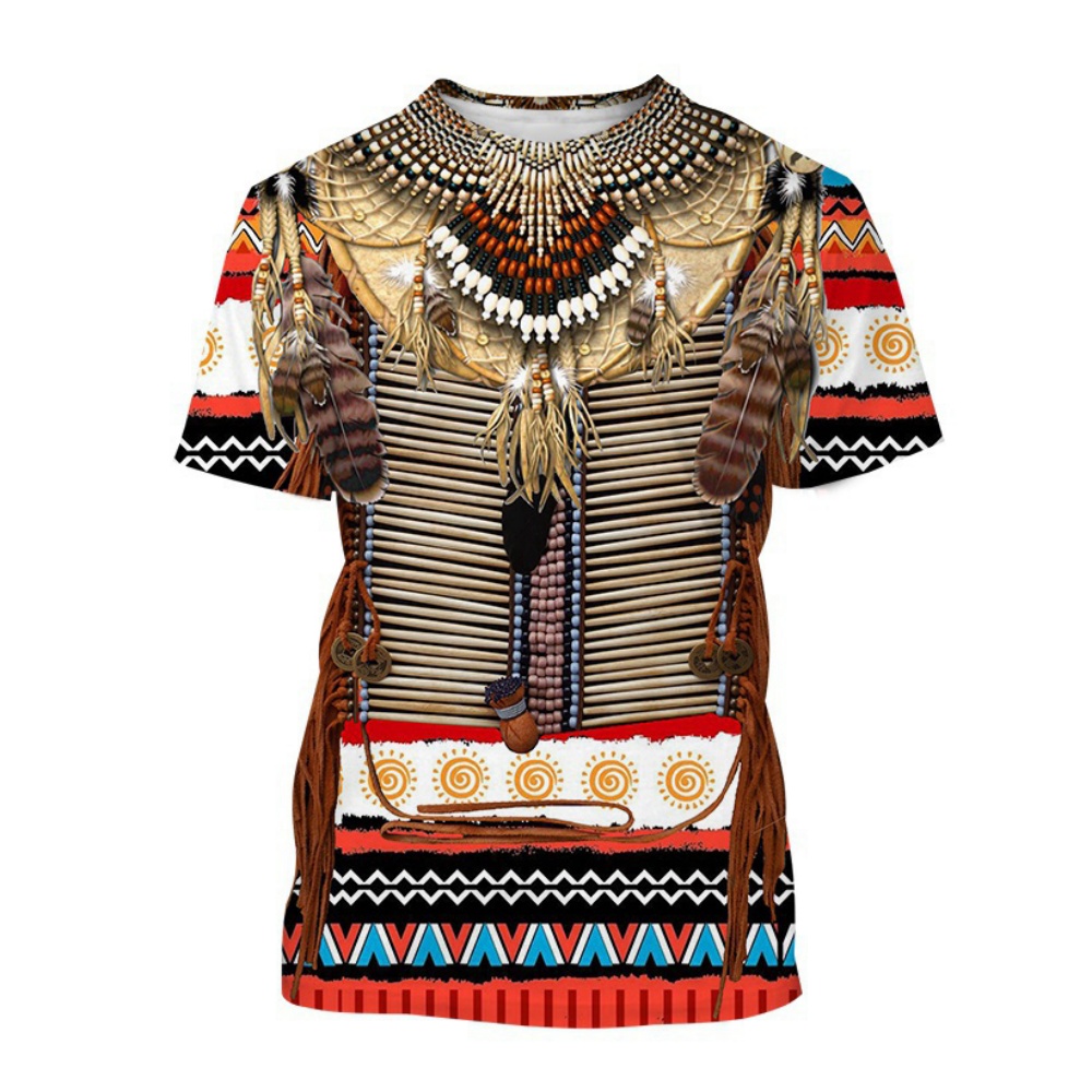 Fashion Ethnic Indian Clothing - 인도 티셔츠 민족 스타일 3D 인쇄