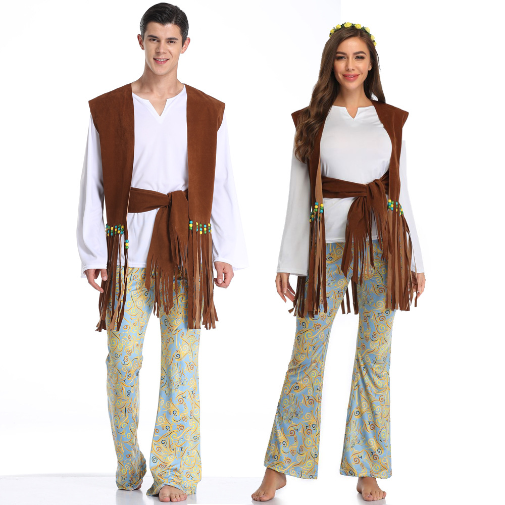 Fashion Ethnic Indian Clothing - 성인 커플 할로윈 코스튬 패션 힙합