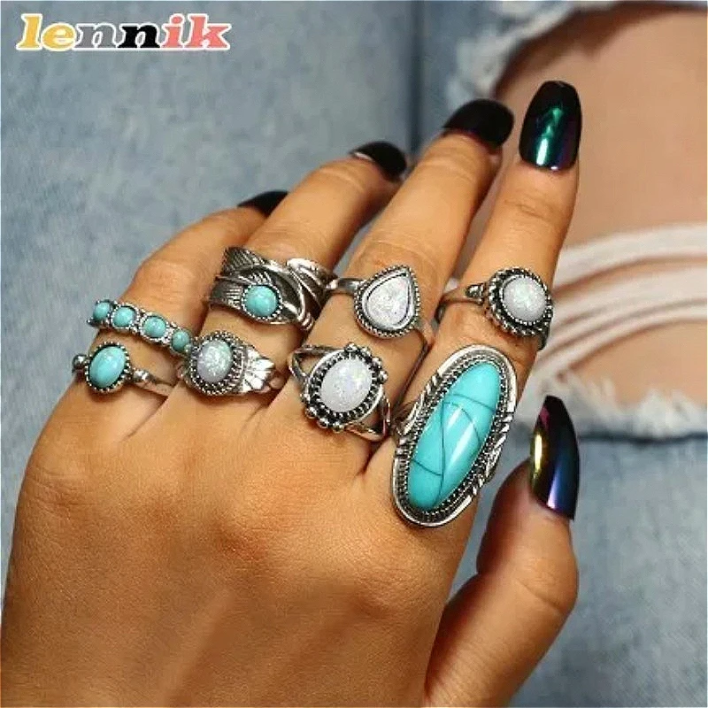 LENNIK 핫 보헤미안 여성용 에스닉 레트로 터키석  - Ethnic Wear Fashion Designer 리뷰 및 가격