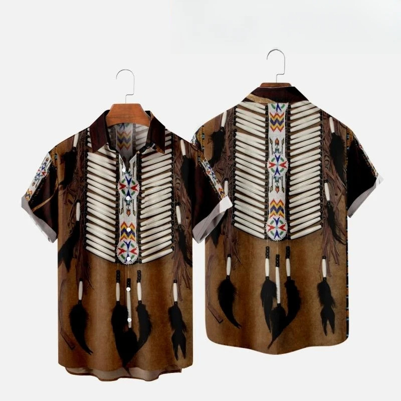 인도 민족 스타일 3D 프린트 비치 셔츠, 남성 여성  - Fashion Ethnic Indian Clothing 리뷰 및 가격