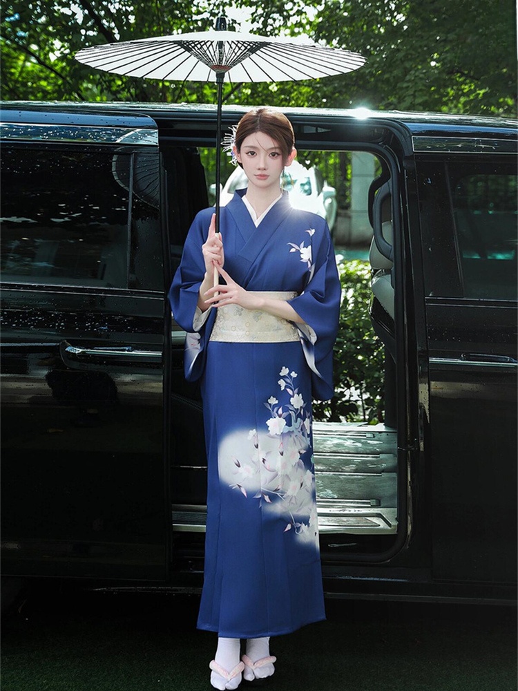 개선된 버전 전통 일본식 기모노 드레스 사진 촬영 의상 - Ethnic Wear Model Fashion 리뷰 및 가격