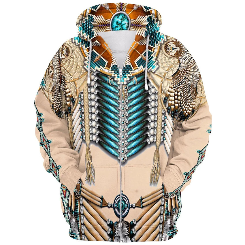 인도 민족 스타일 3D 프린트 지퍼 후드티 남녀 패션  - Fashion Ethnic Indian Clothing 리뷰 및 가격