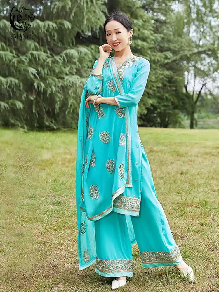 이국적인 스타일의 인도 댄스 의상 민족 스타일 여성 패 - Fashion Ethnic Indian Clothing 리뷰 및 가격