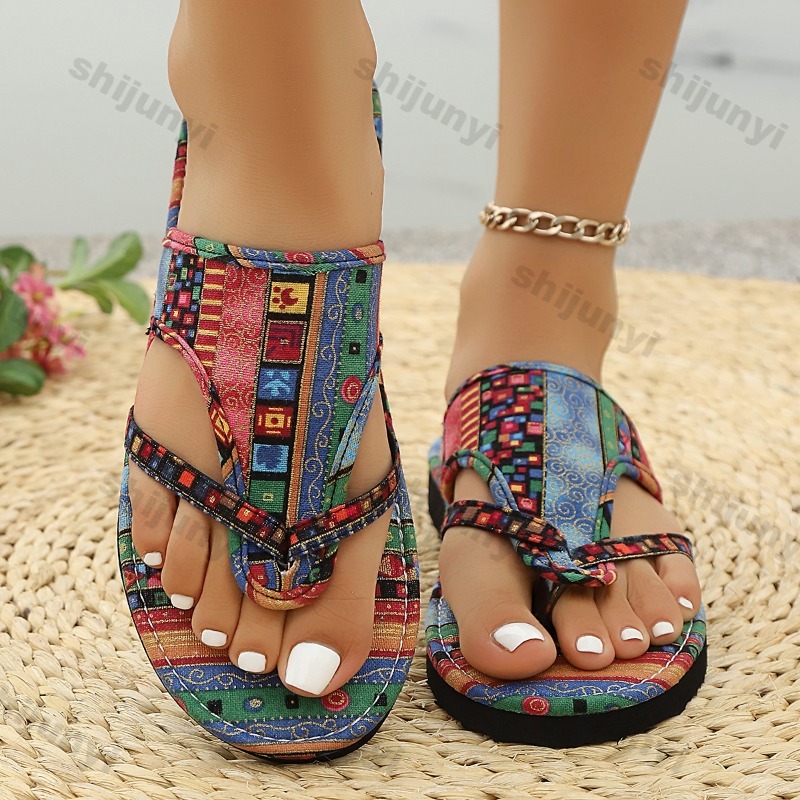 큰 사이즈 여성 샌들 2025 여름 신상 가볍고 편안한 - Ethnic Modern Fashion 리뷰 및 가격
