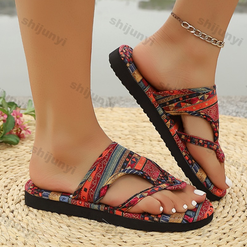 큰 사이즈 여성 샌들 2025 여름 신상 가볍고 편안한 - Ethnic Modern Fashion 리뷰 및 가격