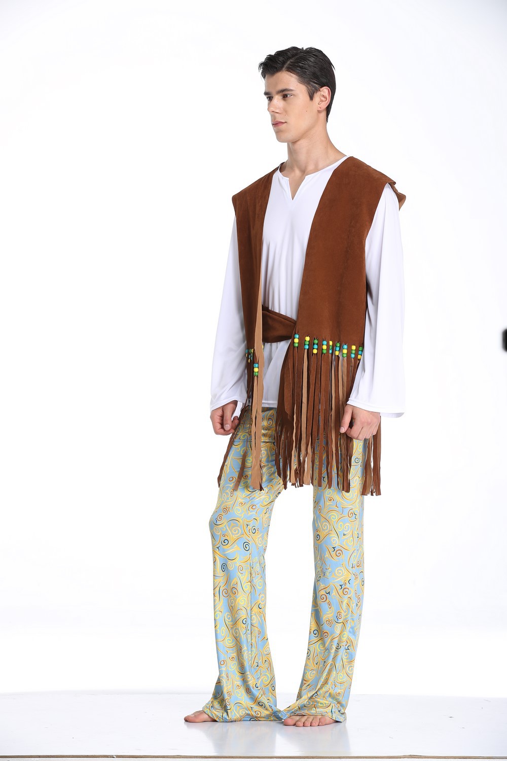 성인 커플 할로윈 코스튬 패션 힙합 태슬 의상 인디언  - Fashion Ethnic Indian Clothing 리뷰 및 가격