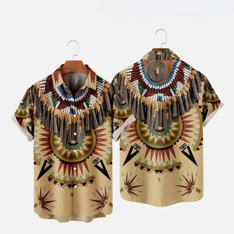 인도 민족 스타일 3D 인쇄 비치 셔츠 남성 여성 패션 - Fashion Ethnic Indian Clothing 리뷰 및 가격