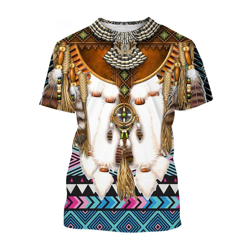 인도 민족 스타일 3D 프린트 티셔츠 여름 남성 여성  - Fashion Ethnic Indian Clothing 리뷰 및 가격