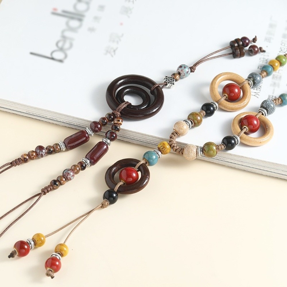 민족 스타일 나비 펜던트 복고풍 디자인 긴 길이의 나무 - Ethnic Wear Fashion Designer 리뷰 및 가격